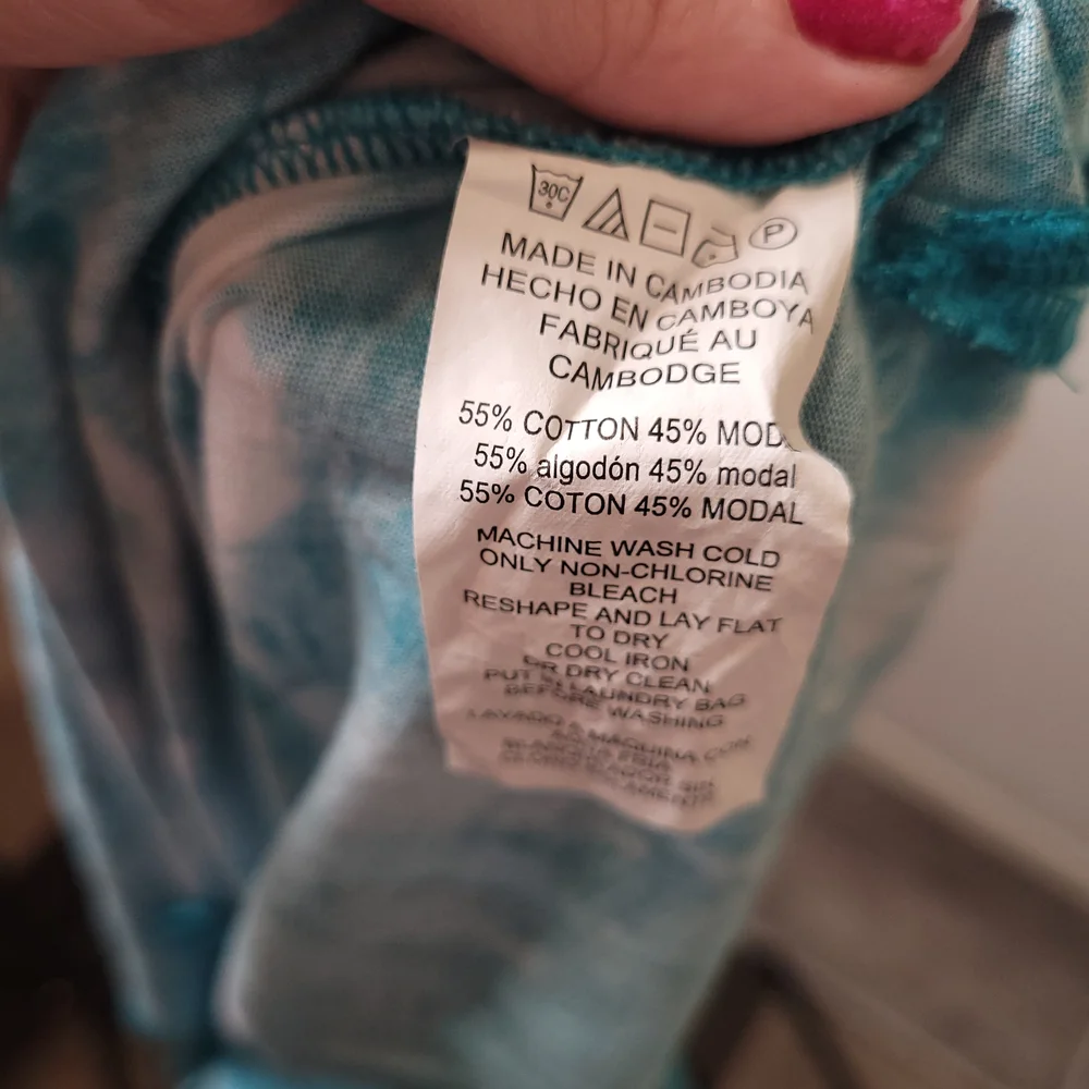 Michael Kors Blue and White Tie-Dye Blouse